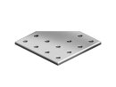 Connection plate, 158x158mm, with 12x bore ø9mm,...