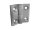 Stainless steel hinge, 50x50mm, not detachable, stainless steel axis, stainless steel 1.4401