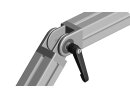 Joint 25 - 1", with plastic clamping lever, die-cast zinc, painted in aluminum colour