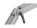Joint 28 - 1.1", with plastic clamping lever, without groove, die-cast zinc, painted in aluminum colour