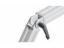 Articulation 30, with plastic clamping lever, die-cast zinc, painted in aluminum colour