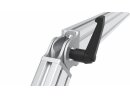 Joint, 20x40, with slot fixings slot 5, with plastic clamping lever, die-cast aluminium, painted aluminum colour