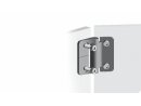Metal hinge, 40x38mm, with friction function, friction torque 0.9Nm, not detachable, die-cast zinc, black enamelled finish