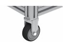 Bokwiel D80 PU ESD aluminiumkleurig gepoedercoat. Om de behuizing te monteren, moet een getande borgring voor ESD-mogelijkheid worden geïnstalleerd.