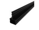 Centrale geleiderail, zwart, voor rollenbaan M, L = 4500 mm