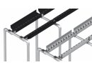 Lateral guide rail 65mm, PVC black, for roller conveyor M, L=4500mm