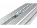 Sliding block, 20x9mm, guide bar, M10, l=25mm, steel, galvanically nickel-plated 10µm