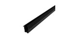 Edging profile I-type groove 8, TPE, black, for surface...