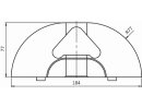 Endkappe XL für Parkschiene hoch / hoch (Set)   > 100 mm | VPA  1 Set (= 2 Stück)
