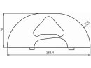 Endkappe XL für Parkschiene flach / hoch (Set)   > 100 mm | VPA  1 Set (= 2 Stück)