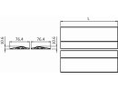 Parking rail high / high (set) 2400mm | VPA 1 set (= 2 pieces)