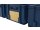 Zijkant open KANBAN-deksel 200 x 135 blauw RAL 5017 | VPA 50 stuks