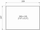 KANBAN deksel boven open 200 x 135 wit RAL 9003 | VPA 50 stuks