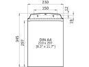 Selbstklebende Sichttasche DIN A4 hoch grün  RAL 6016   | VPA  10 Stück
