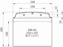 Selbstklebende Sichttasche DIN A5 quer rot  RAL 3020   | VPA  10 Stück