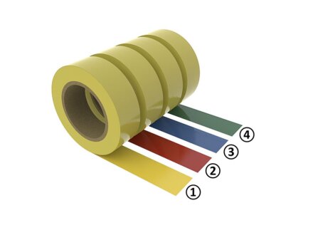 Floor marking tape 75 yellow RAL 1018 | VPA 50 meters (roll)