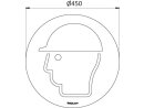 Kopfschutz benutzen Bodenschild    | VPA  1 Stück