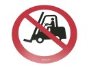 Für Flurförderzeuge verboten Bodenschild    |...