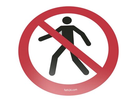 Für Fußgänger verboten Bodenschild    | VPA  1 Stück