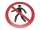 Verboden voor voetgangers Vloerbord | VPA 1 stuk