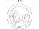 Señal de prohibido fumar en el suelo | VPA 1 pieza