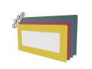 Finestra inferiore 1/2 DIN A4 orizzontale giallo RAL 1018 | VPA 10 pezzi