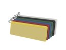 Two-sided open magnetic label holder 37 yellow RAL 1018 | VPA 50 pieces