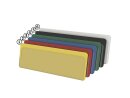 Porta etichette biadesivo 50 giallo RAL 1018 | VPA 50 pezzi