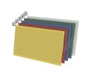 Porta etichette magnetiche aperto sul lato 60 giallo RAL 1018 200mm | VPA 50 pezzi