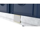 Porta etichette magnetiche aperto lateralmente 60 blu RAL 5017 200mm | VPA 50 pezzi