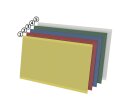 Side open self-adhesive label cover 60 yellow RAL 1018 100mm | VPA 50 pieces