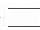 Porta etichette autoadesive aperto di lato 60 bianco RAL 9003 100mm | VPA 50 pezzi
