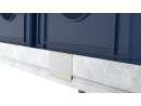 Zelfklevend etiket sleeve zijdelings open 60 blauw RAL 5017 300mm | VPA 50 stuks