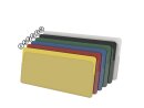 Magnetic label holder open at the top 50 yellow RAL 1018 | VPA 50 pieces