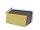 Porta etichette magnetiche aperto in alto 50 giallo RAL 1018 | VPA 50 pezzi