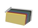 Self-adhesive label sleeve open at the top 50 yellow RAL 1018 | VPA 50 pieces