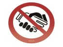 Händeschütteln verboten Aufkleber    | VPA  5 Stück