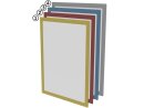Magnetisches Dokumentenfenster DIN A4 gelb  RAL 1018   | VPA  10 Stück