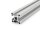 Aluminium profiel 30x30 L B type G 8 licht zilver alu profil