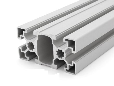 Aluminiumprofil 45x90 L B Typ Nut 10 leicht silber eloxiert Alu Profil - Standardlänge