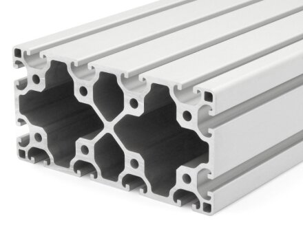 Profilo in alluminio 80x160L I tipo con scanalatura 8 / Länge: 1500mm