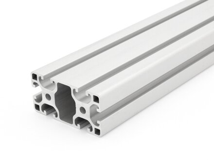 Profilo in alluminio 40x80L I tipo con scanalatura 8 / Länge: 750mm