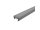 Slide rail D30, gray similar to RAL7042, (1 piece = 2m), (10 pieces of 2m)