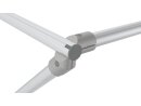 Angle connector D30, 45° (set), 1 screw DIN 912 - M6 x 30, 1 self-locking nut ISO 10511 -M6, aluminium