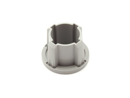 Cover cap for round tube system, D30, gray similar to RAL 7042