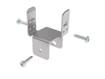 Set of mounting bracket St D30 with 4 drilling screws DIN 7504 form N - 3.9x 16