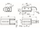 Variable holder inside ST D30 type M, variable holder inside ST D30 type M, self-drilling DIN 7504 form N -3.9x16, galvanized