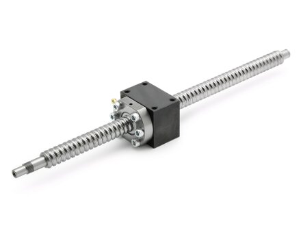 SET: ball screw SFU1605-DM 852mm with screw block for Easy-Mechatronics System 1620B - L800