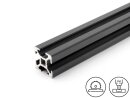 Aluminiumprofiel zwart 20x20L B-Type Groef 6, 0,44kg/m,...