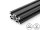 Aluminum Profile Black 20x40L B-Type Groove 6, 0,77kg/m, Customized Cutting 50 to 6000mm
